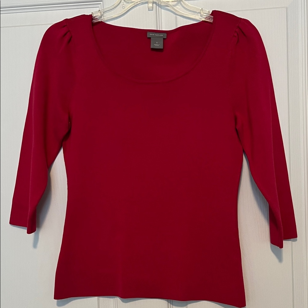 Jones New York Vibrant Red Blouse